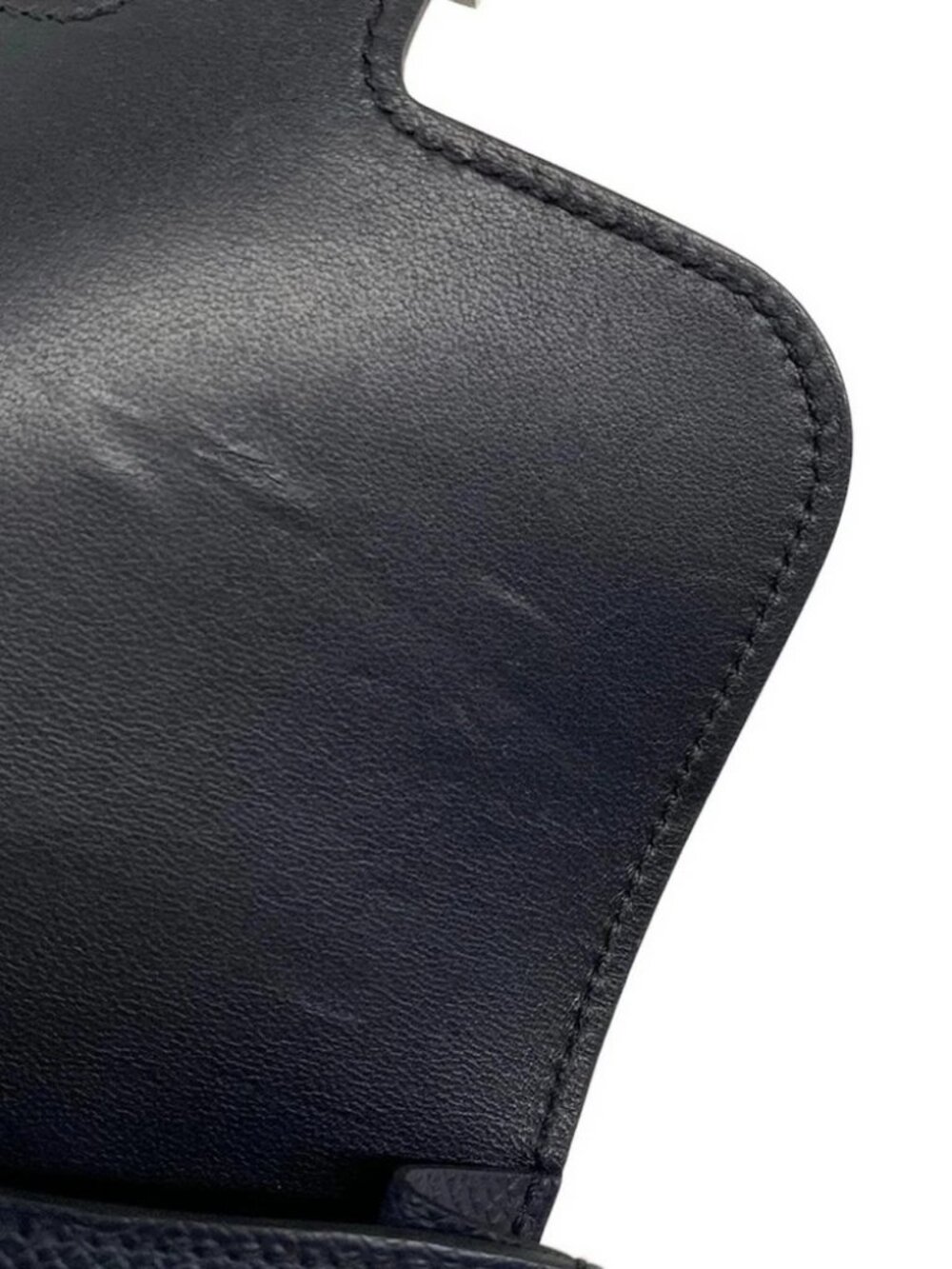 HERMES Constance Slim Blue Indigo Veau Epsom B Other Style Wallet - Picture 12 of 13